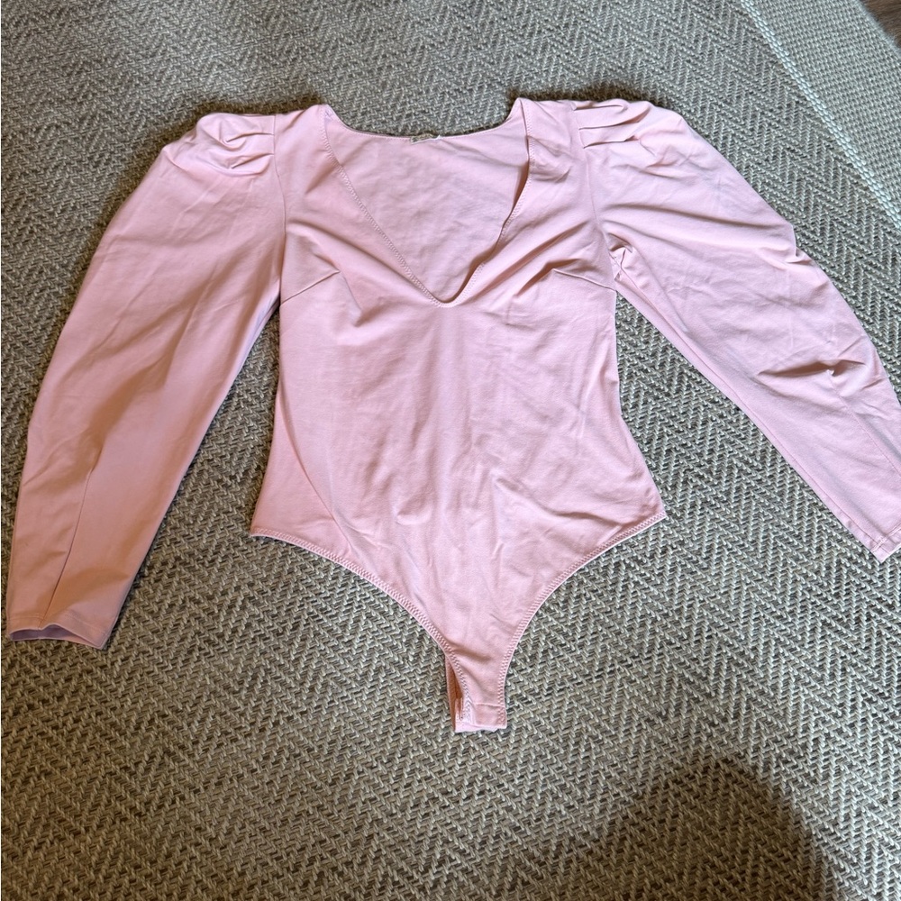Free People Soft Pink Bodysuit